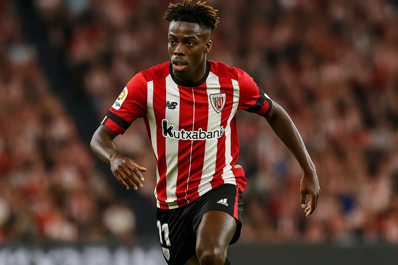 Nico Williams ký hợp đồng 10 năm với Bilbao, ai mà ngờ! 2 Nico Williams thi đấu xuất sắc trong màu áo Athletic Bilbao